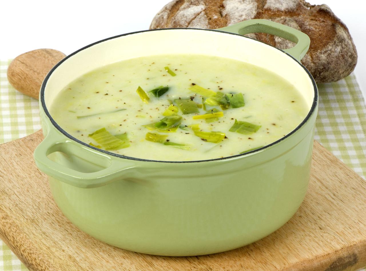 Potato soup leek creamy world recipe dishingdelish classic dishing delish rock warm just house make hot