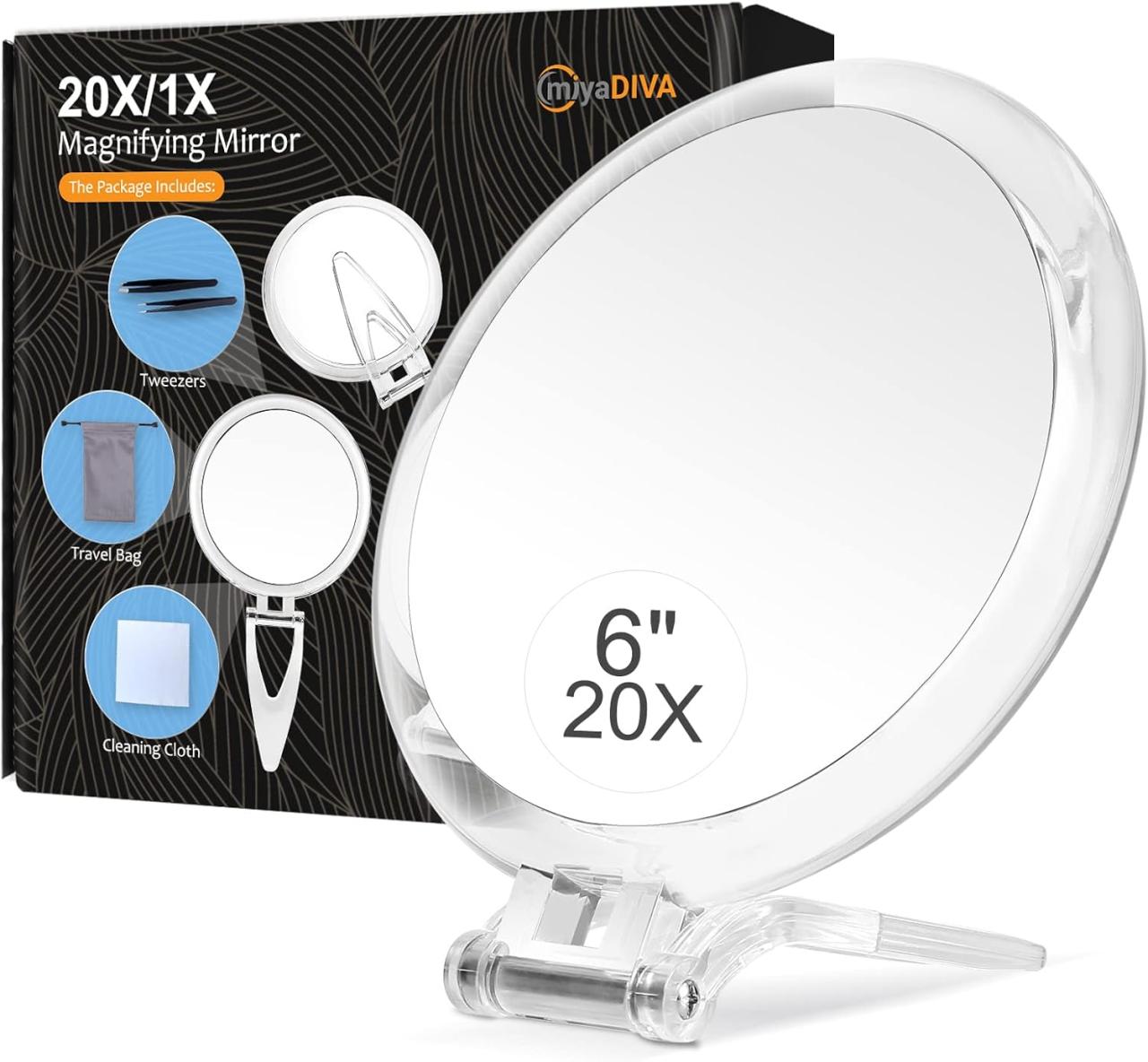 Travel magnifying mirror