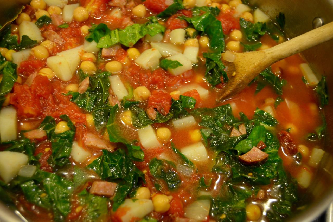 Kale soup portuguese chourico keeper