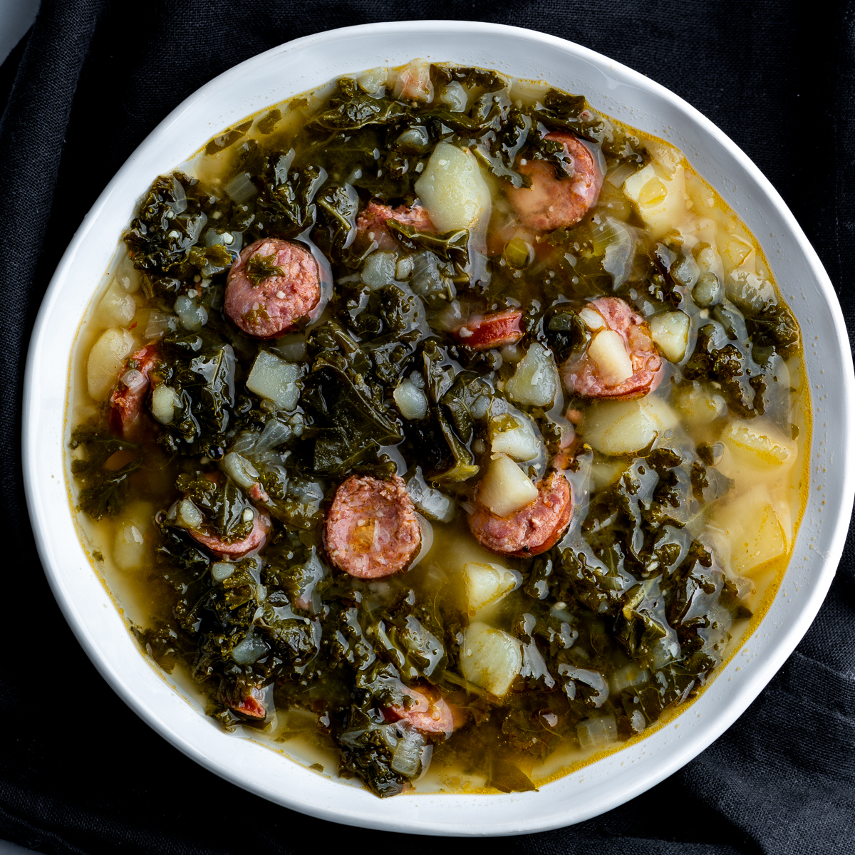 Soup kale portuguese chourico recipe yearwood trisha chorizo rachael ray food recipes