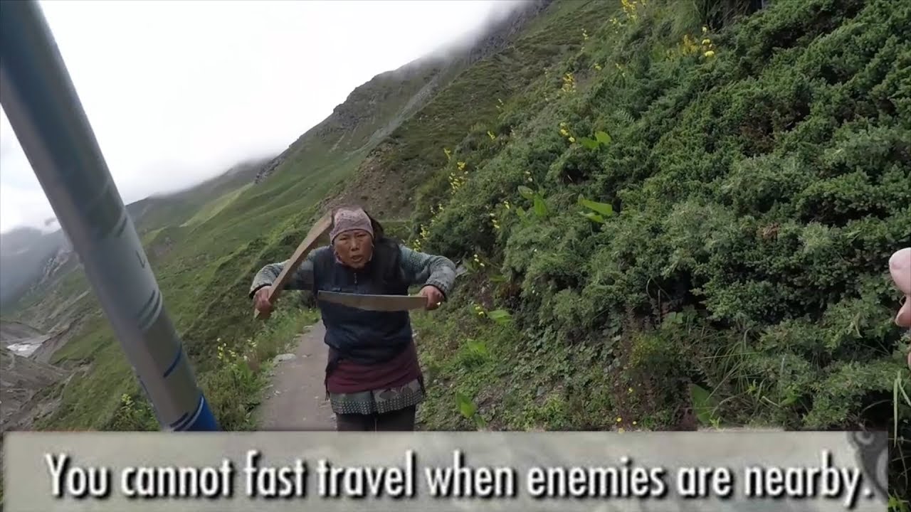 You cannot fast travel in your current condition