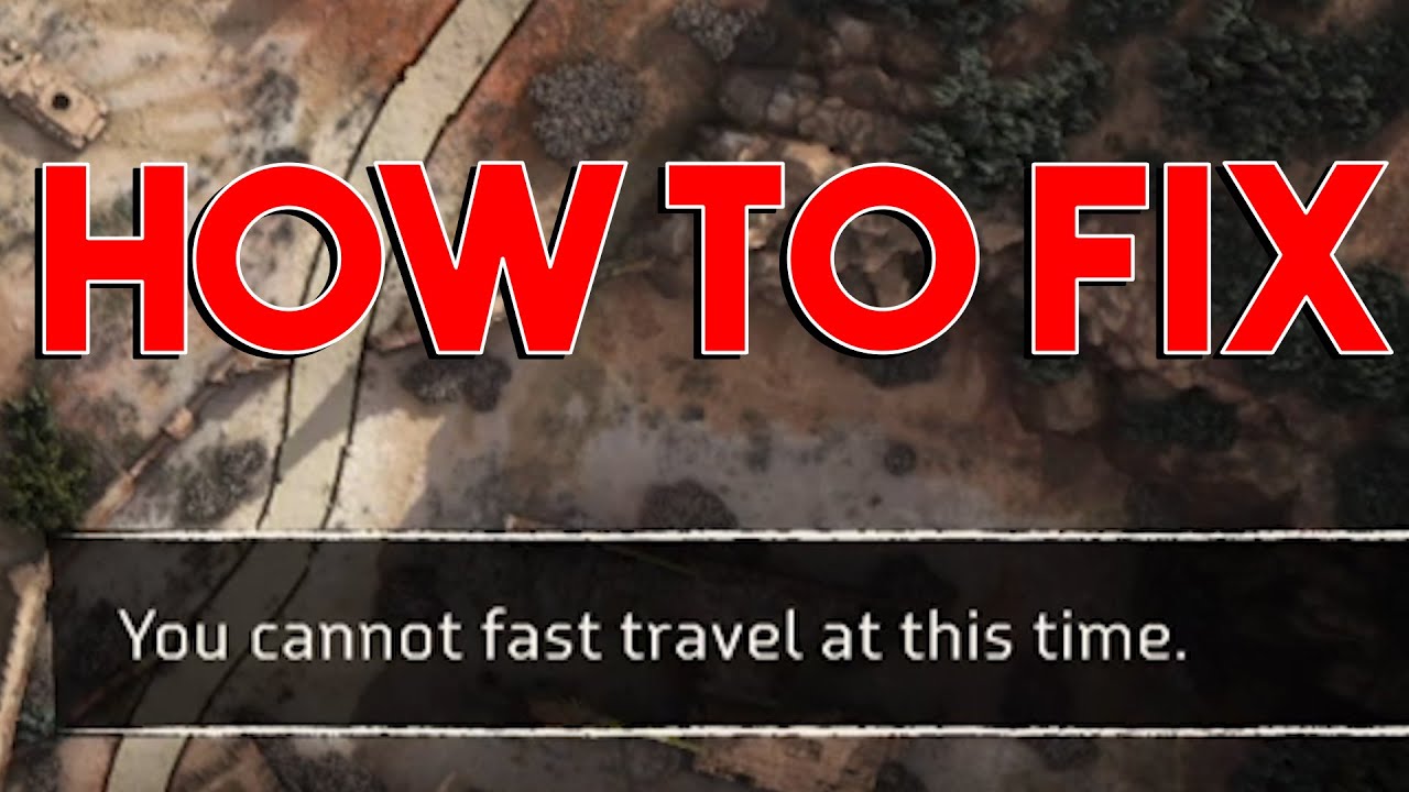 You cannot fast travel in your current condition