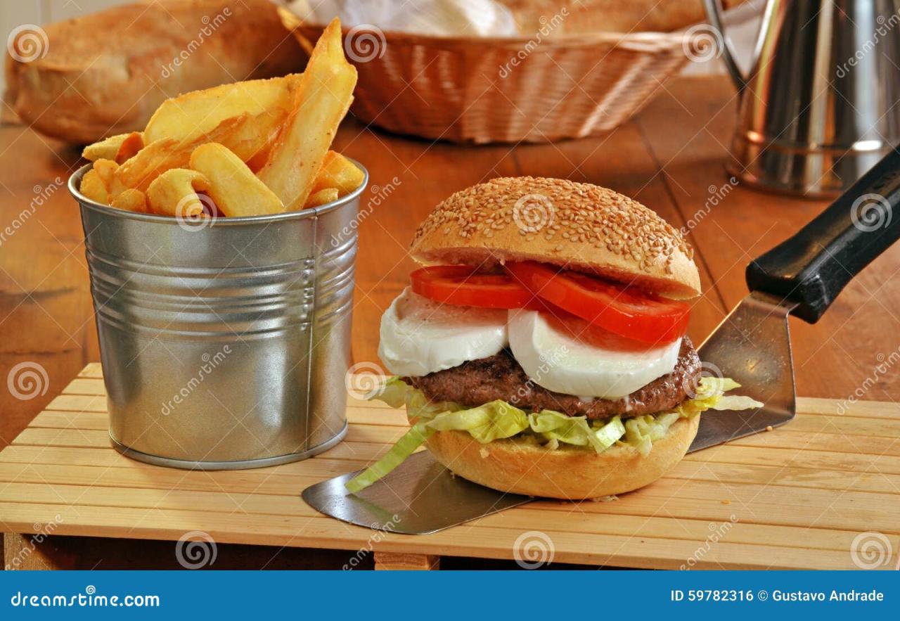 Burger with mozzarella cheese