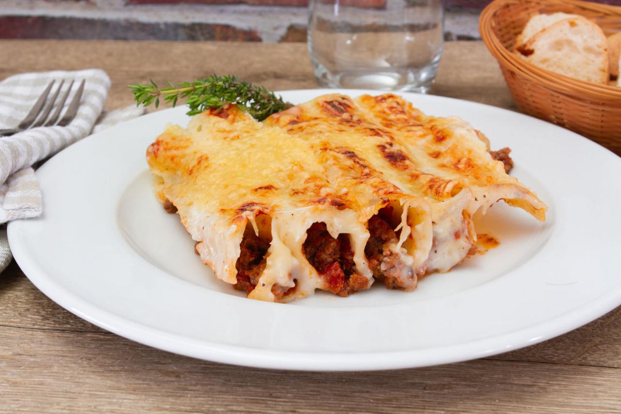 Como preparar un delicioso plato de canelones con carne