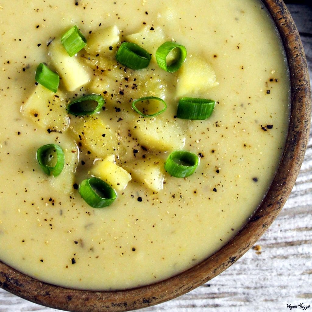 Potato leek soup recipe vegan